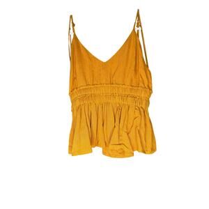MOD yellow peplum tank